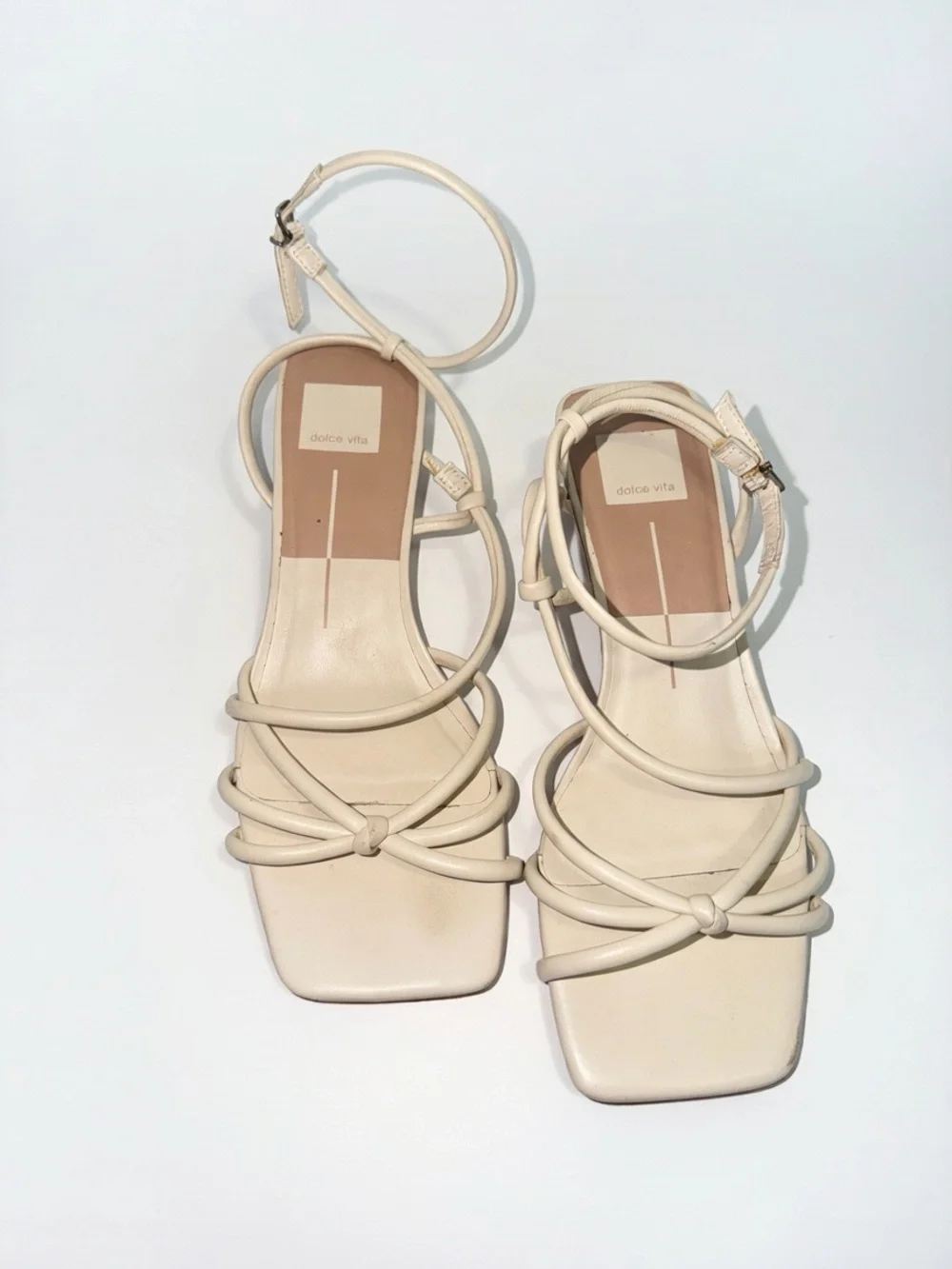 Dolce Vita Ivory Strappy Kitten Heels✨ Size: 8.5